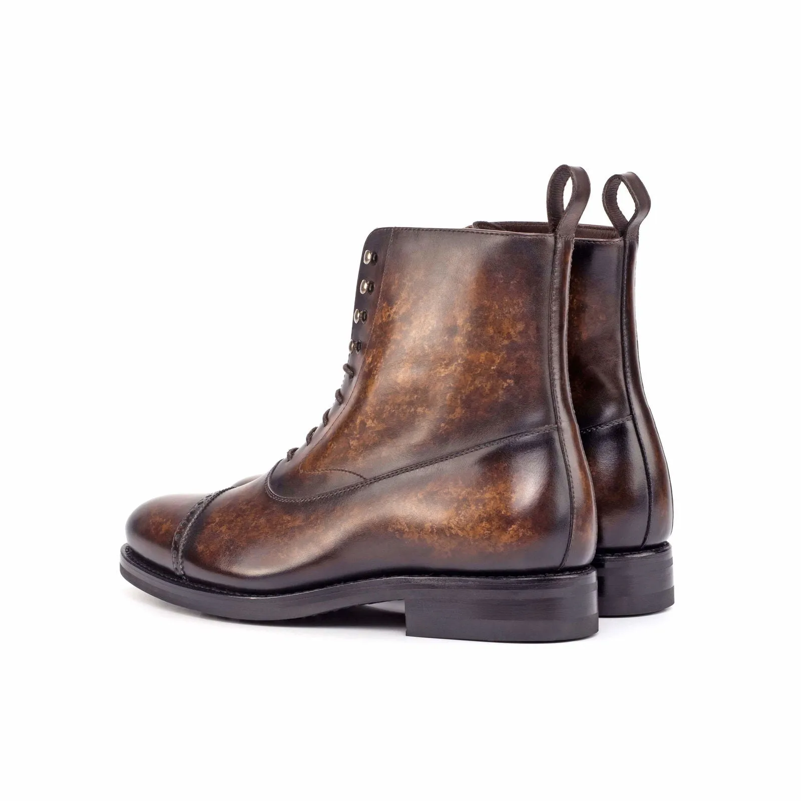 Balmoral Boot-Patina, Brown-Wholesale