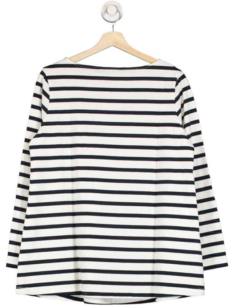Isabella Oliver Classic Navy and White Breton Stripe Arden Maternity Top UK 12