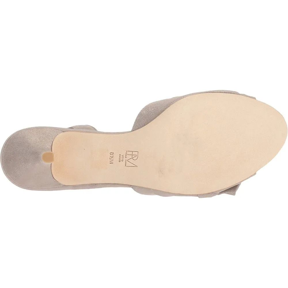 Lovi Dark Taupe Shimmer Suede Pelle Moda Sandals
