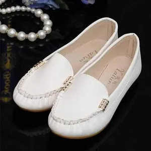 Metal Comfortable Flat Casual Shoes