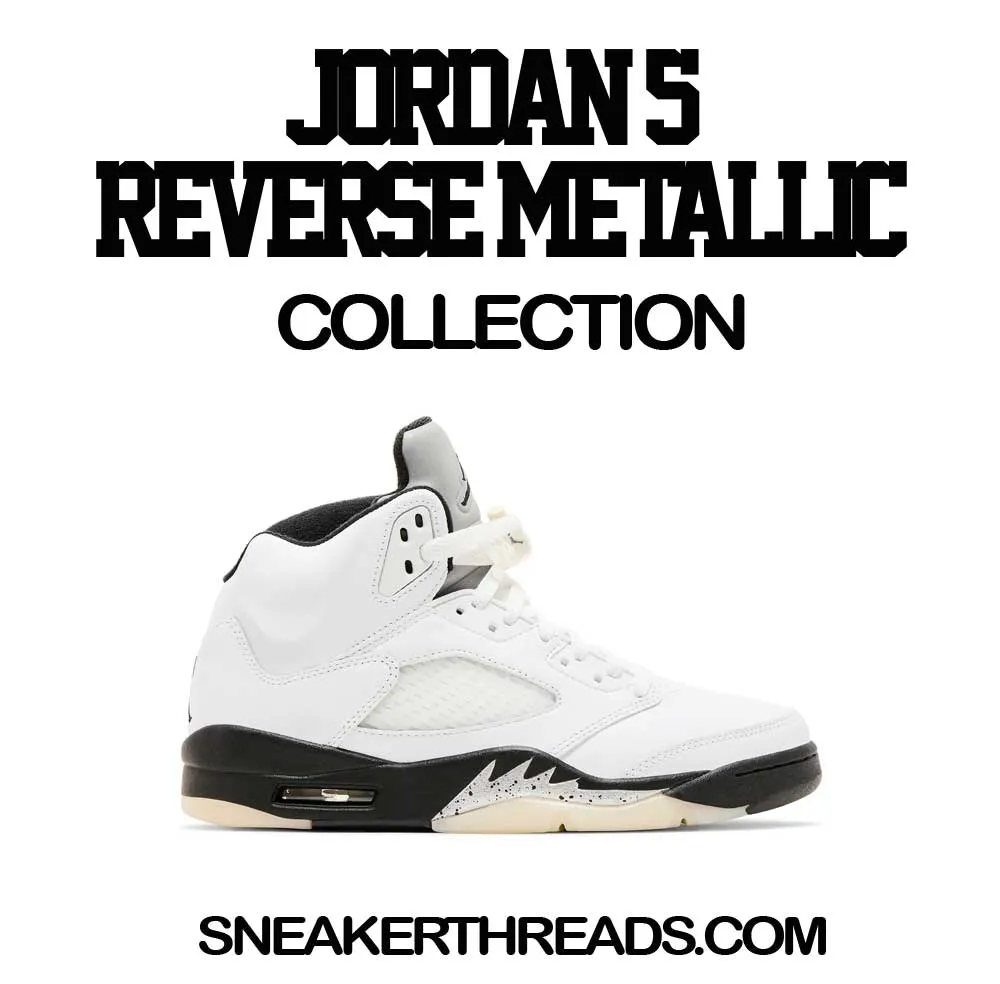 Retro 5 White Black Bandemic Shirt