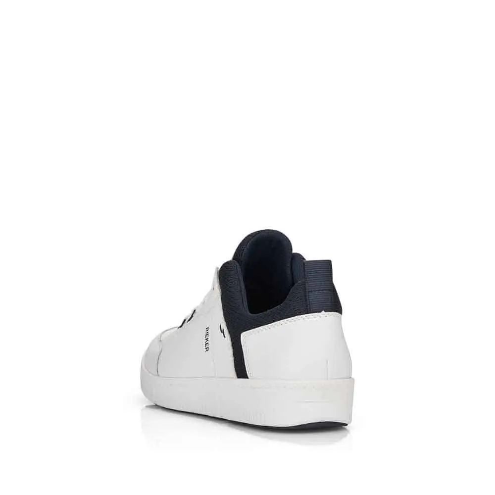 Rieker Men's Tennis Sneakers- White/ Navy