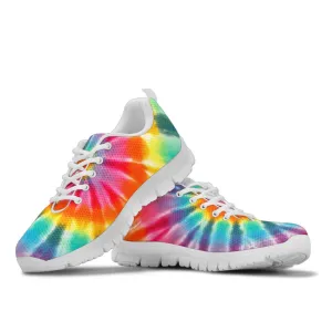 White Tie Dye Women's Athletic Sneakers Shoes